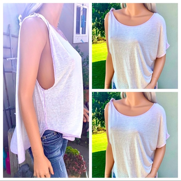 🎉HP FPEOPLE Asymmetric HiLo BoHo Chic Top CoverUp - Picture 13 of 16